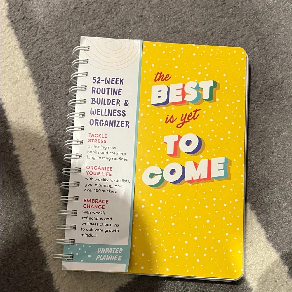 Yellow Wellness Organizer Planner